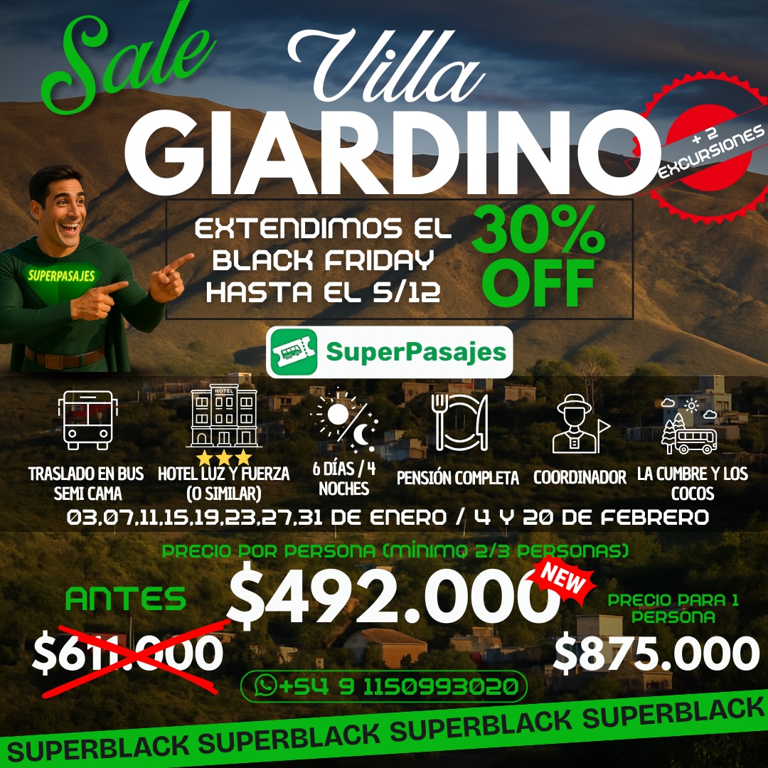 VILLA GIARDINO, CÓRDOBA